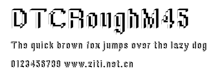 DTCRoughM45.ttf字體轉換器圖片