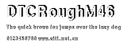 DTCRoughM46.ttf字體轉換器圖片