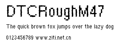DTCRoughM47.ttf字體轉換器圖片