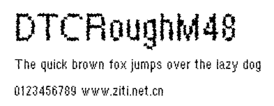 DTCRoughM48.ttf字體轉換器圖片