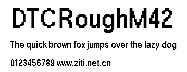 DTCRoughM42.ttf字體轉換器圖片