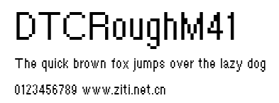DTCRoughM41.ttf字體轉換器圖片