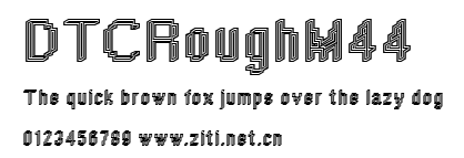 DTCRoughM44.ttf字體轉換器圖片