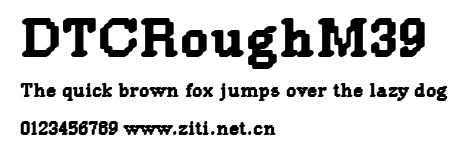 DTCRoughM39.ttf字體轉換器圖片