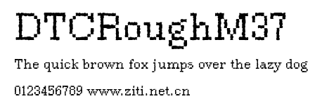 DTCRoughM37.ttf字體轉換器圖片