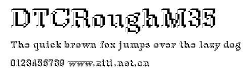 DTCRoughM35.ttf字體轉換器圖片