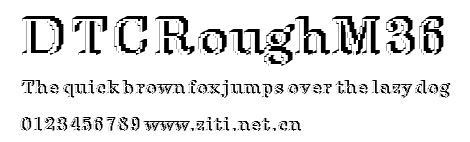 DTCRoughM36.ttf字體轉換器圖片