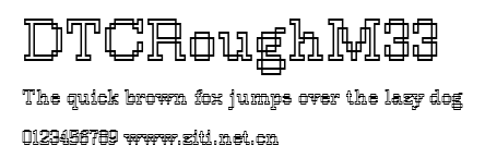 DTCRoughM33.ttf字體轉換器圖片