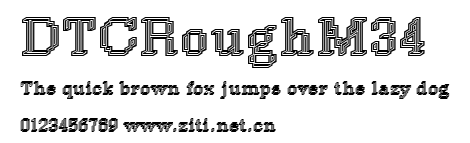 DTCRoughM34.ttf字體轉換器圖片