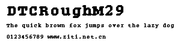 DTCRoughM29.ttf字體轉換器圖片