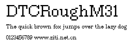 DTCRoughM31.ttf字體轉換器圖片