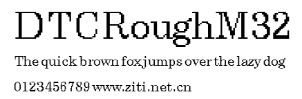 DTCRoughM32.ttf字體轉換器圖片