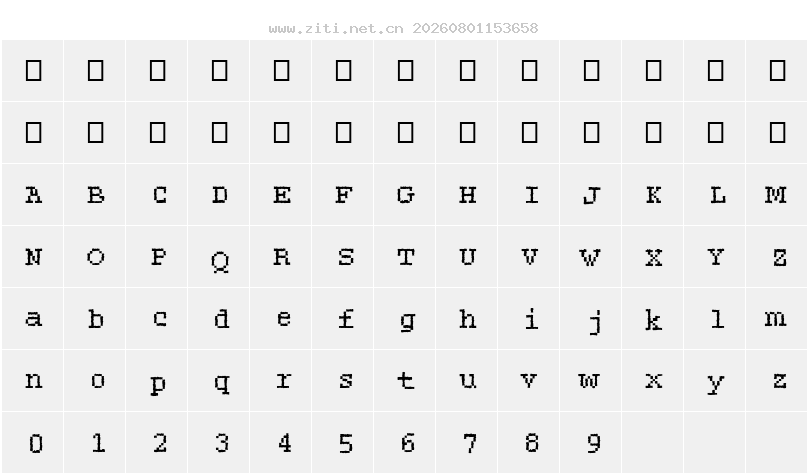 字符映射圖
