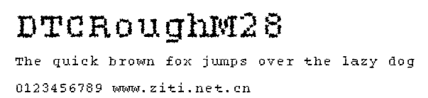 DTCRoughM28.ttf字體轉換器圖片