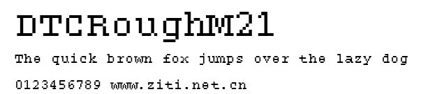 DTCRoughM21.ttf字體轉換器圖片