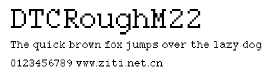 DTCRoughM22.ttf字體轉換器圖片