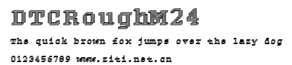 DTCRoughM24.ttf字體轉換器圖片