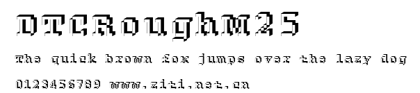 DTCRoughM25.ttf字體轉換器圖片