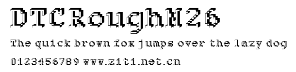 DTCRoughM26.ttf字體轉換器圖片