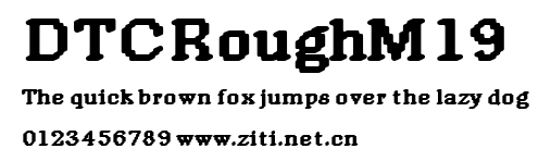 DTCRoughM19.ttf字體轉換器圖片