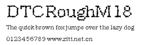 DTCRoughM18.ttf字體轉換器圖片