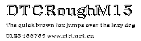 DTCRoughM15.ttf字體轉換器圖片