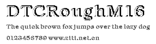 DTCRoughM16.ttf字體轉換器圖片