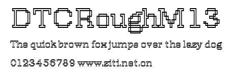 DTCRoughM13.ttf字體轉換器圖片