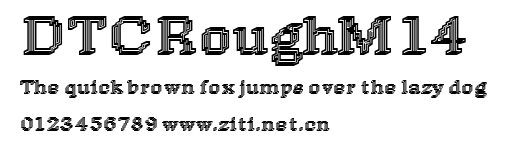 DTCRoughM14.ttf字體轉換器圖片