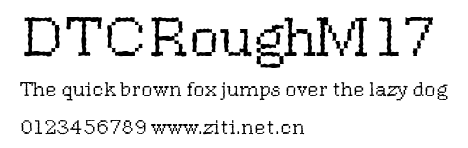 DTCRoughM17.ttf字體轉換器圖片