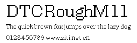 DTCRoughM11.ttf字體轉換器圖片