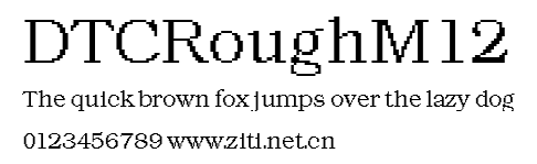 DTCRoughM12.ttf字體轉換器圖片