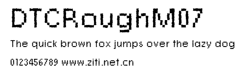 DTCRoughM07.ttf字體轉換器圖片