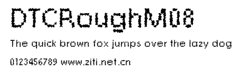 DTCRoughM08.ttf字體轉換器圖片