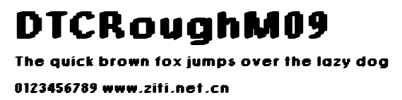DTCRoughM09.ttf字體轉換器圖片