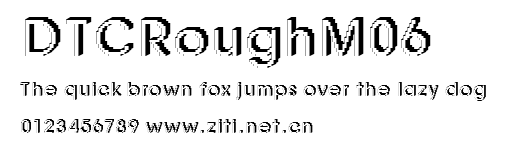 DTCRoughM06.ttf字體轉換器圖片