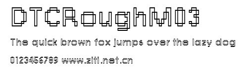 DTCRoughM03.ttf字體轉換器圖片