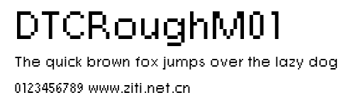 DTCRoughM01.ttf字體轉換器圖片