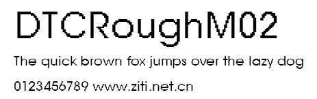 DTCRoughM02.ttf字體轉換器圖片