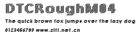 DTCRoughM04.ttf字體轉換器圖片