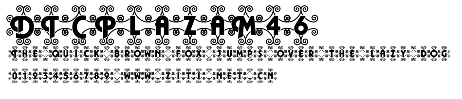 DTCPlazaM46.ttf字體轉換器圖片
