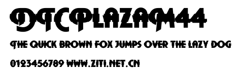 DTCPlazaM44.ttf字體轉換器圖片