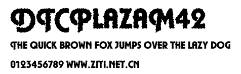 DTCPlazaM42.ttf字體轉換器圖片
