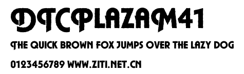 DTCPlazaM41.ttf字體轉換器圖片