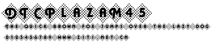 DTCPlazaM45.ttf字體轉換器圖片