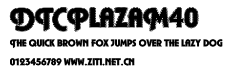 DTCPlazaM40.ttf字體轉換器圖片
