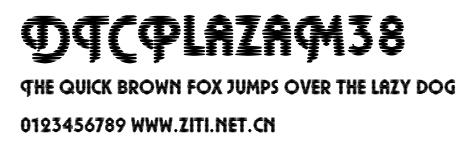 DTCPlazaM38.ttf字體轉換器圖片