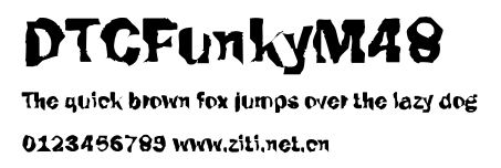 DTCFunkyM48.ttf字體轉換器圖片