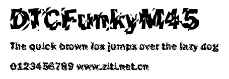 DTCFunkyM45.ttf字體轉換器圖片