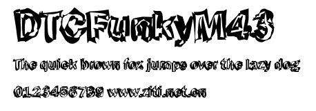 DTCFunkyM43.ttf字體轉換器圖片